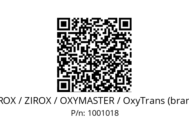   AQUATRACE / AQUATROX / ZIROX / OXYMASTER / OxyTrans (brand of DKS Engineering) 1001018