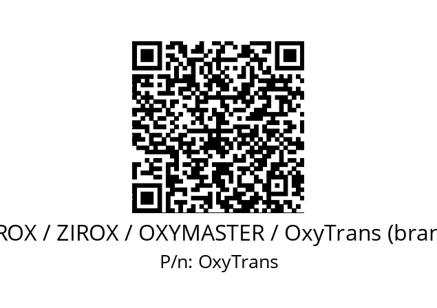   AQUATRACE / AQUATROX / ZIROX / OXYMASTER / OxyTrans (brand of DKS Engineering) OxyTrans