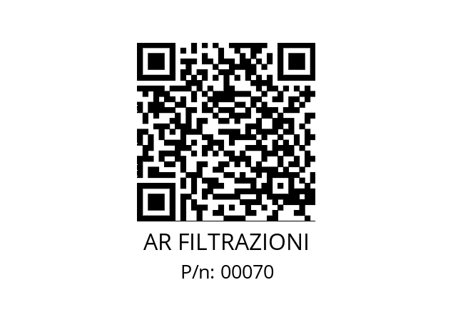   AR FILTRAZIONI 00070