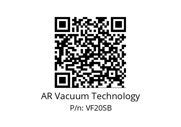   AR Vacuum Technology VF20SB