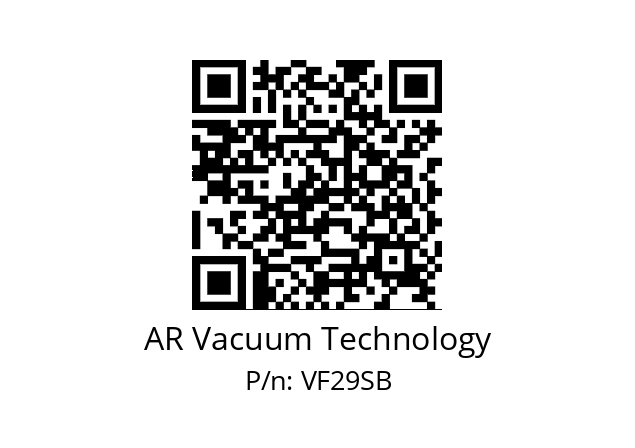   AR Vacuum Technology VF29SB