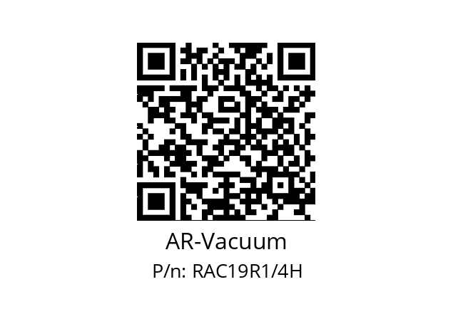   AR-Vacuum RAC19R1/4H