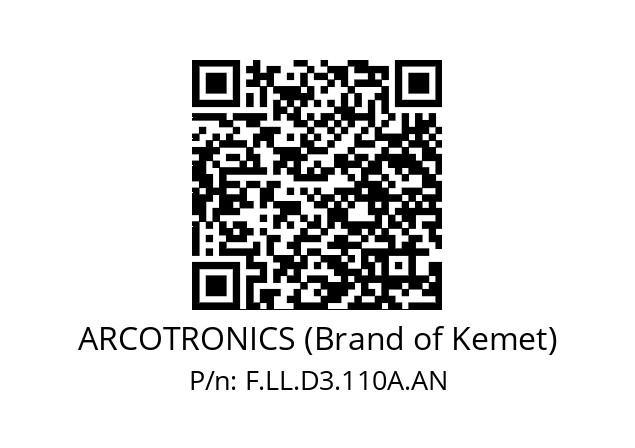   ARCOTRONICS (Brand of Kemet) F.LL.D3.110A.AN