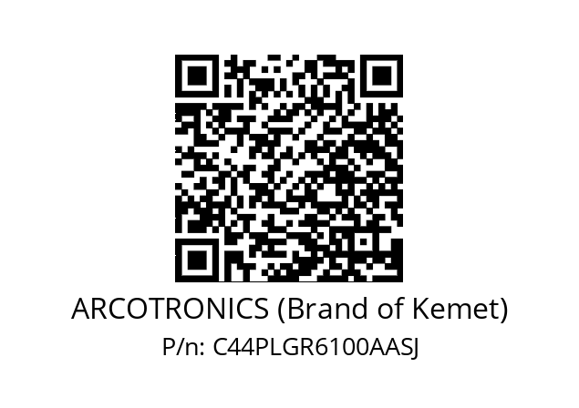   ARCOTRONICS (Brand of Kemet) C44PLGR6100AASJ