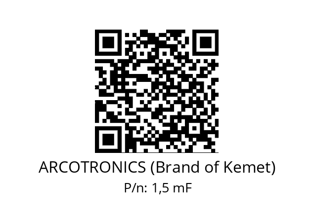   ARCOTRONICS (Brand of Kemet) 1,5 mF