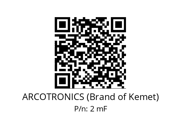   ARCOTRONICS (Brand of Kemet) 2 mF