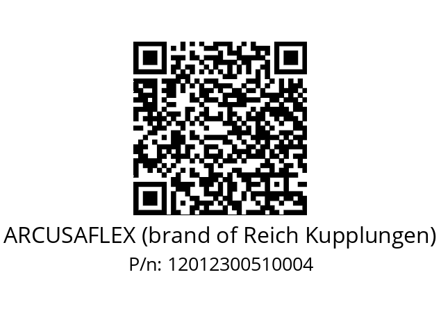   ARCUSAFLEX (brand of Reich Kupplungen) 12012300510004