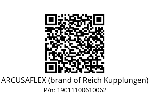   ARCUSAFLEX (brand of Reich Kupplungen) 19011100610062