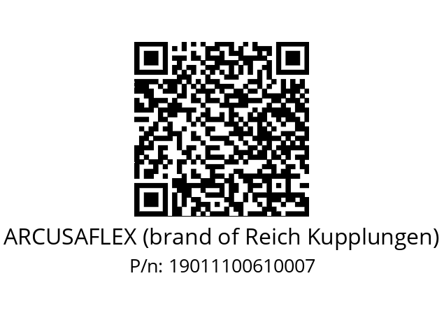   ARCUSAFLEX (brand of Reich Kupplungen) 19011100610007