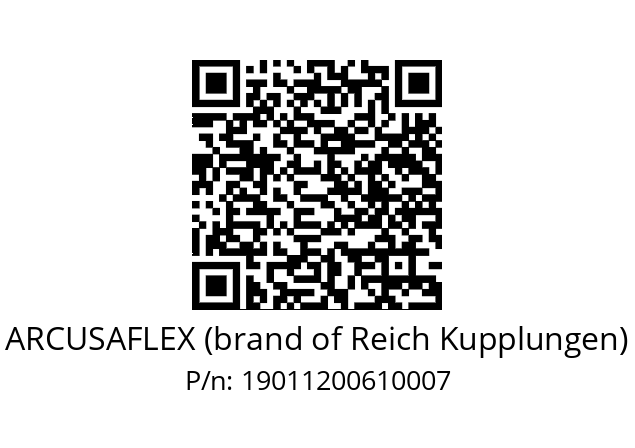   ARCUSAFLEX (brand of Reich Kupplungen) 19011200610007