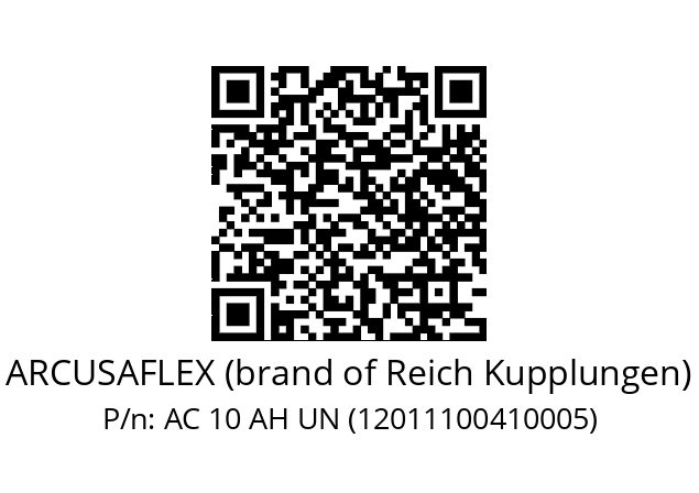   ARCUSAFLEX (brand of Reich Kupplungen) AC 10 AH UN (12011100410005)