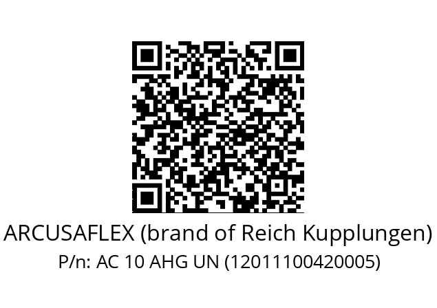   ARCUSAFLEX (brand of Reich Kupplungen) AC 10 AHG UN (12011100420005)