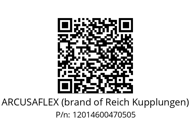   ARCUSAFLEX (brand of Reich Kupplungen) 12014600470505