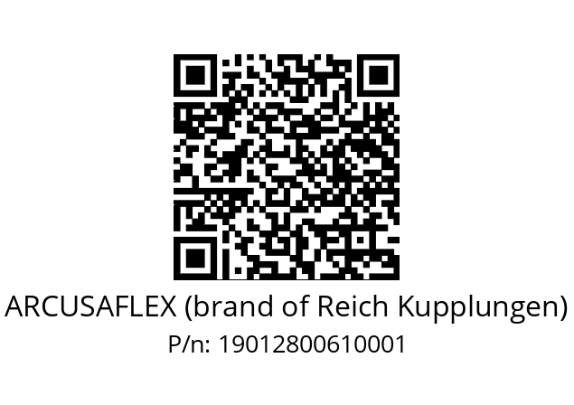   ARCUSAFLEX (brand of Reich Kupplungen) 19012800610001