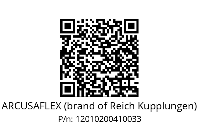   ARCUSAFLEX (brand of Reich Kupplungen) 12010200410033