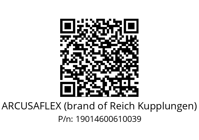   ARCUSAFLEX (brand of Reich Kupplungen) 19014600610039