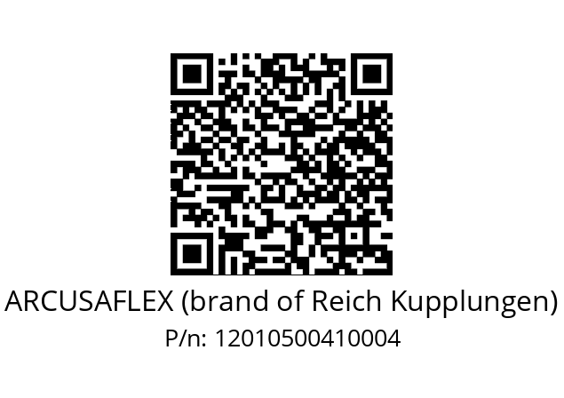   ARCUSAFLEX (brand of Reich Kupplungen) 12010500410004