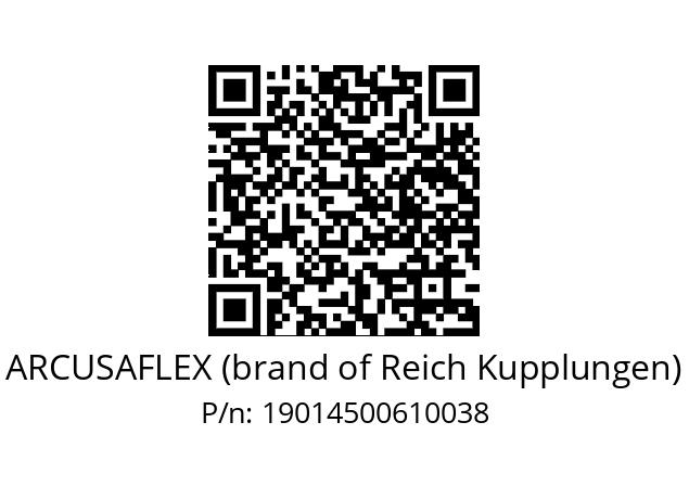   ARCUSAFLEX (brand of Reich Kupplungen) 19014500610038