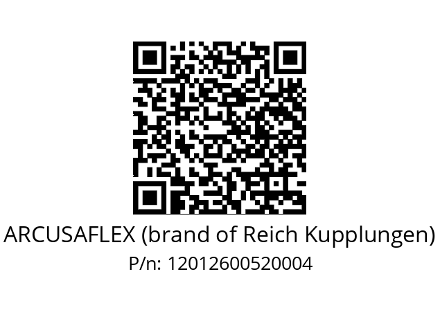   ARCUSAFLEX (brand of Reich Kupplungen) 12012600520004