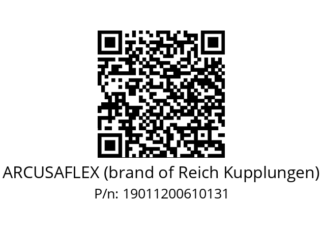   ARCUSAFLEX (brand of Reich Kupplungen) 19011200610131