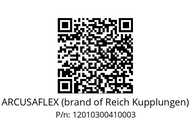   ARCUSAFLEX (brand of Reich Kupplungen) 12010300410003