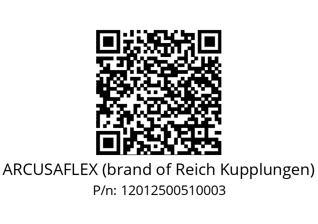   ARCUSAFLEX (brand of Reich Kupplungen) 12012500510003