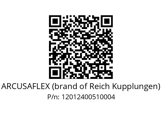   ARCUSAFLEX (brand of Reich Kupplungen) 12012400510004