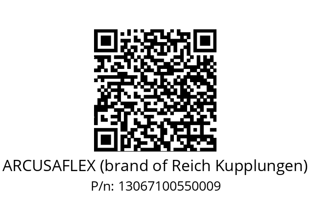   ARCUSAFLEX (brand of Reich Kupplungen) 13067100550009