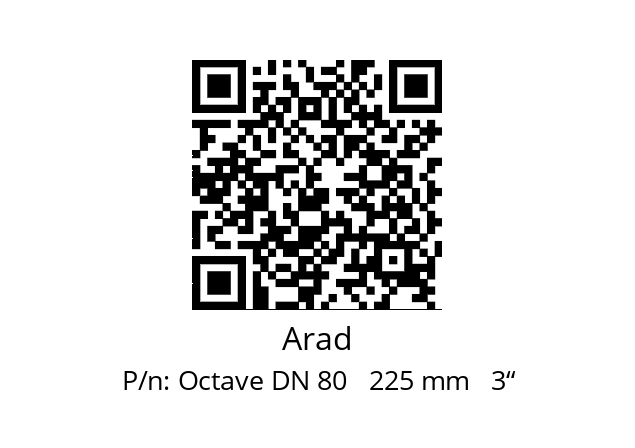   Arad Octave DN 80   225 mm   3“