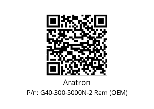   Aratron G40-300-5000N-2 Ram (OEM)