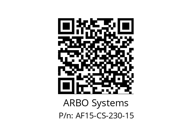   ARBO Systems AF15-CS-230-15