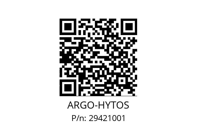  BKP1Q2D4,4G1L3  ARGO-HYTOS 29421001