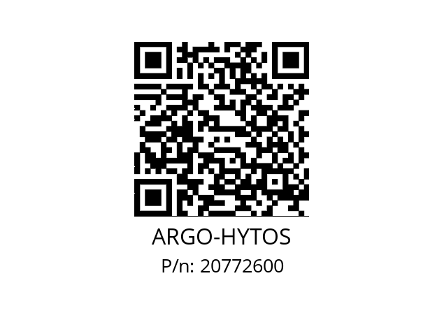   ARGO-HYTOS 20772600