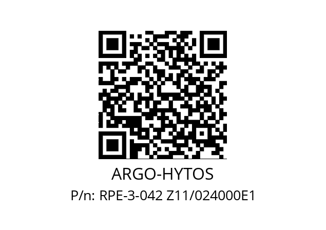   ARGO-HYTOS RPE-3-042 Z11/024000E1