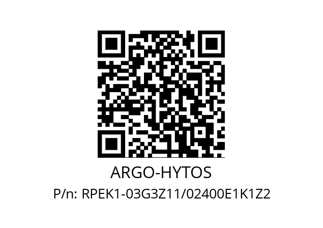   ARGO-HYTOS RPEK1-03G3Z11/02400E1K1Z2