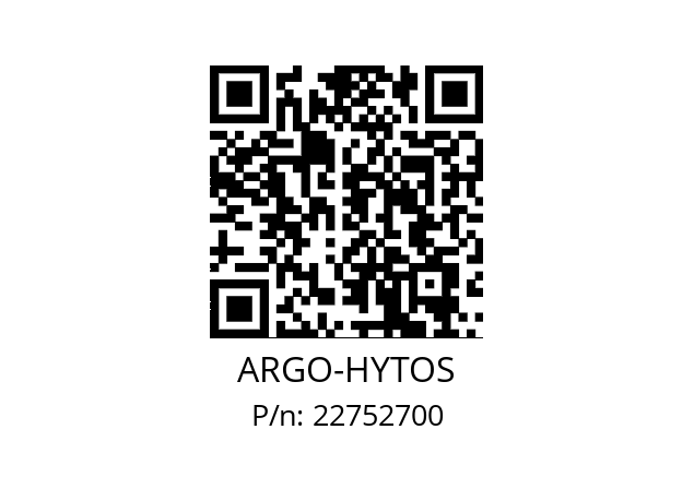   ARGO-HYTOS 22752700