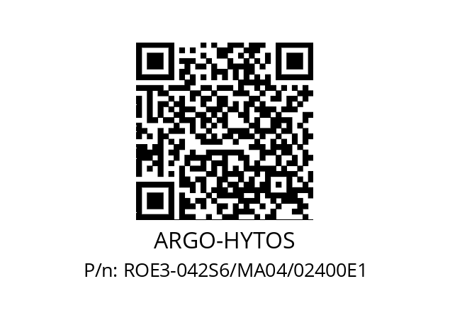   ARGO-HYTOS ROE3-042S6/MA04/02400E1