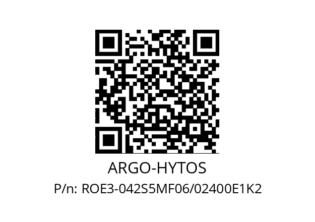   ARGO-HYTOS ROE3-042S5MF06/02400E1K2