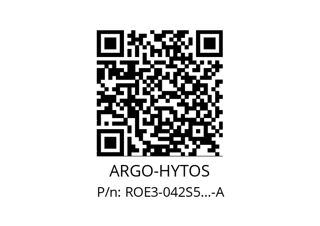   ARGO-HYTOS ROE3-042S5...-A