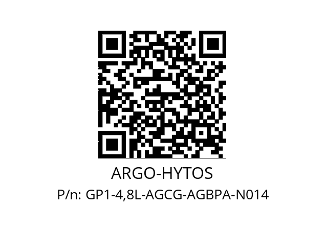   ARGO-HYTOS GP1-4,8L-AGCG-AGBPA-N014