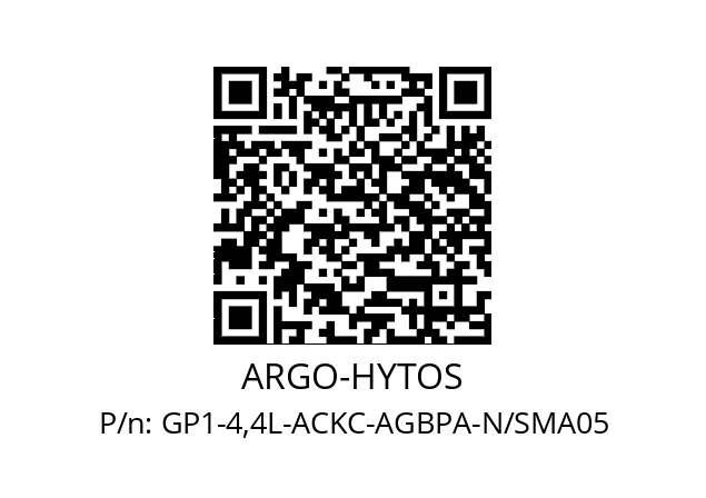   ARGO-HYTOS GP1-4,4L-ACKC-AGBPA-N/SMA05