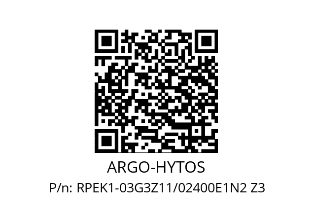   ARGO-HYTOS RPEK1-03G3Z11/02400E1N2 Z3