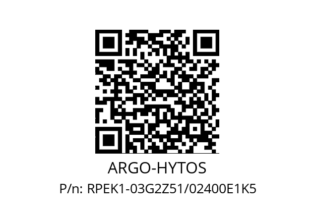   ARGO-HYTOS RPEK1-03G2Z51/02400E1K5