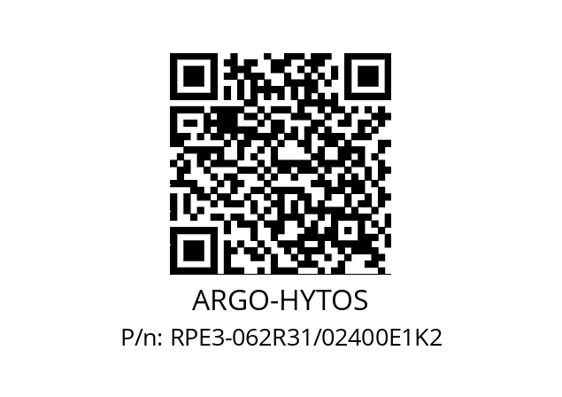   ARGO-HYTOS RPE3-062R31/02400E1K2