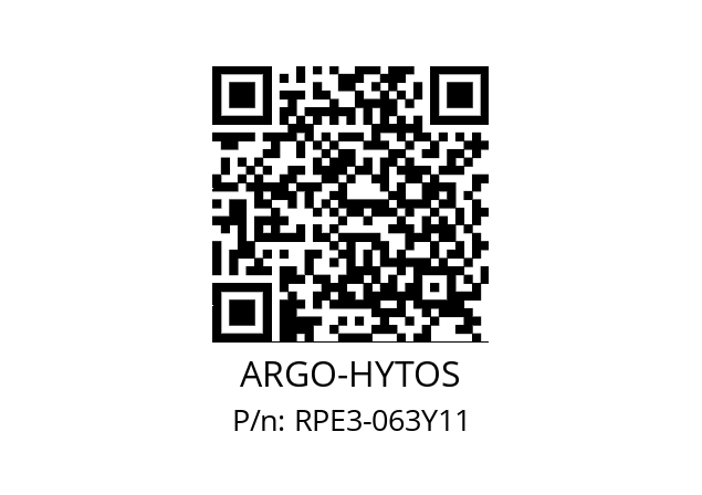   ARGO-HYTOS RPE3-063Y11