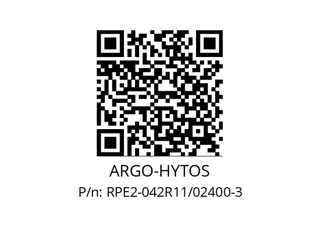   ARGO-HYTOS RPE2-042R11/02400-3