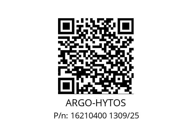   ARGO-HYTOS 16210400 1309/25