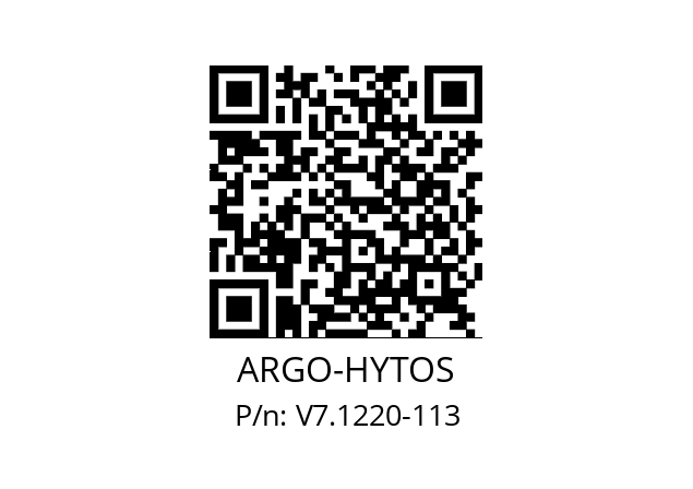   ARGO-HYTOS V7.1220-113