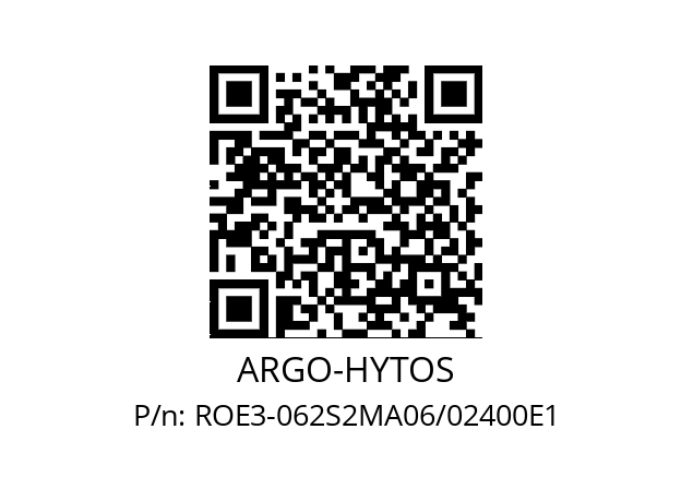   ARGO-HYTOS ROE3-062S2MA06/02400E1