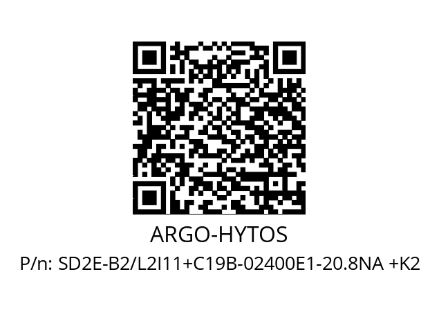   ARGO-HYTOS SD2E-B2/L2I11+C19B-02400E1-20.8NA +K2